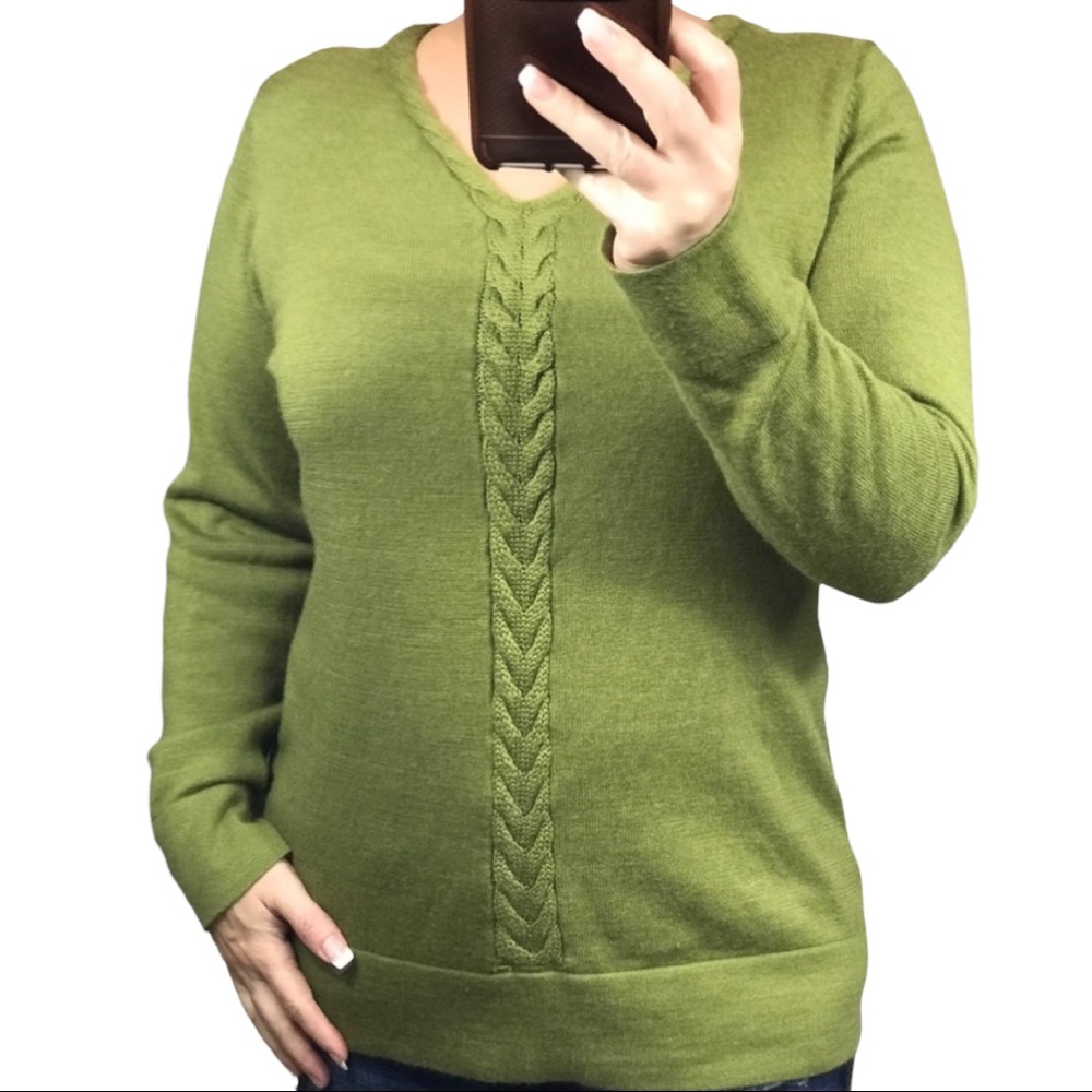 Coldwater creek green sweater size 13